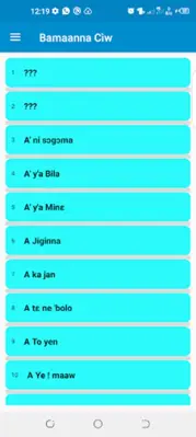 Bamaanna Cìw (Idéogrammes bamb android App screenshot 1